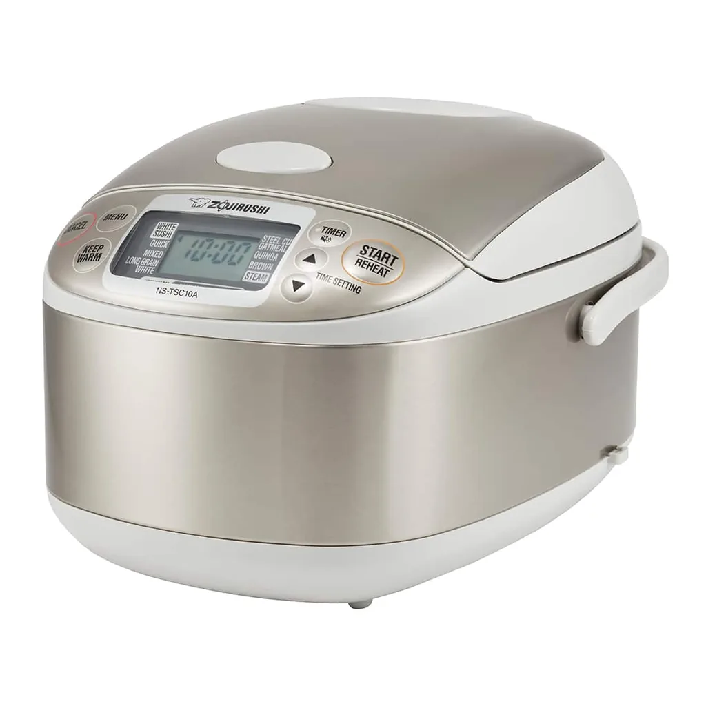 fc32a37e-c718-4068-95d2-9548137c1bac.jpg Zojirushi NS-TSC10AXH 5.5 Cup Micom Rice Cooker & Warmer – Stainless Gray