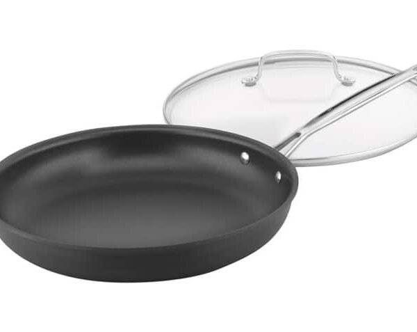 fc8d9d8d-cdce-45e1-b938-248798c0d667.jpg Cuisinart - Chef's Classic Aluminum Skillet w/Lid 12 in - Black