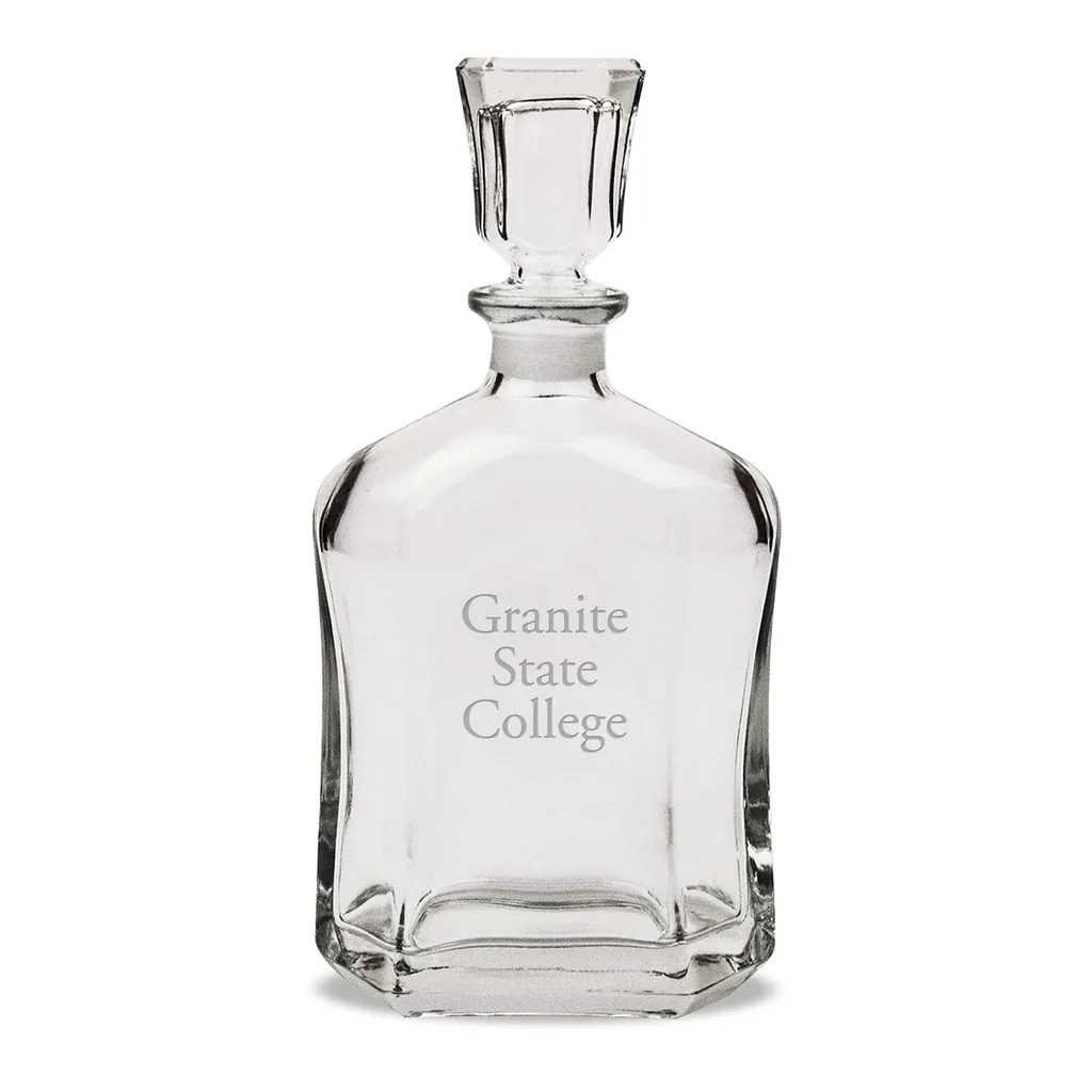 fda36afd-61f6-404d-91cd-1e1b93960a88.jpg Jardine - Granite State College 23.75oz. Crystal Whisky Decanter - Multicolor