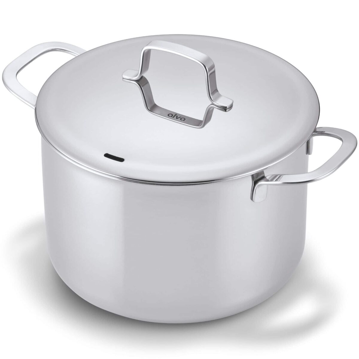 fe1a845e-caa8-43bf-bdb2-ae28513668cd.jpg Alva - Maestro 8-Quart Stainless Steel Stock Pot - Lasered Engrave Measurement, Oven Safe - Silver