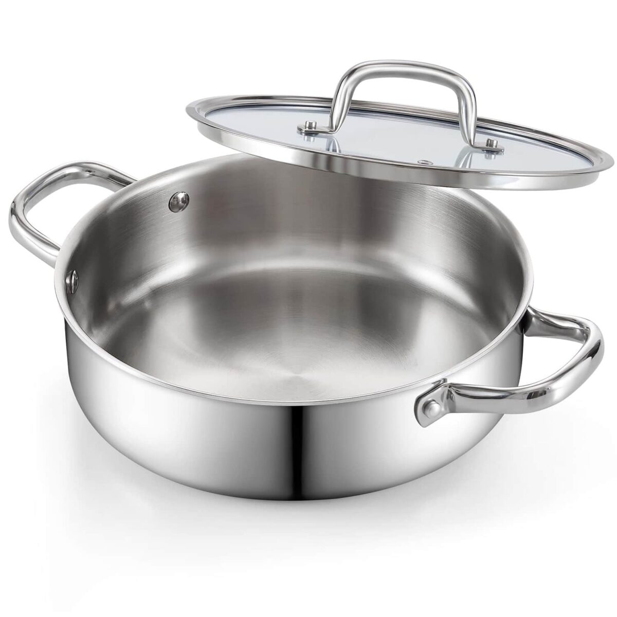 feba1c66-582f-46c7-964a-f3d30a89258a.jpg Cook N Home - 4 Quart Saute Pan with Lid 02806 - Silver