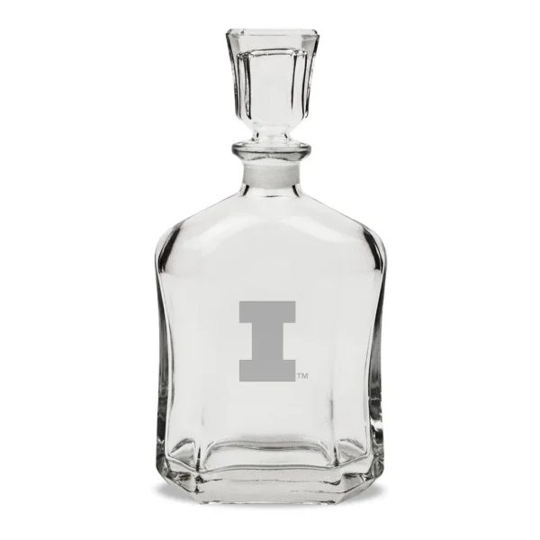 fec36990-c4c7-4698-8766-5f2403ed437b.jpg Jardine - Illinois Fighting Illini 23.75oz. Crystal Decanter - Multicolor