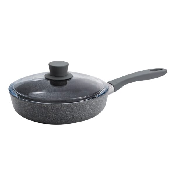 feddec22-1bf9-4fad-911f-38602098c8b3.jpg ZWILLING - Parma Plus Ceramic 2.6-qt Aluminum Ceramic Nonstick Saute Pan with Lid - Gray