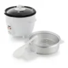 ff4158b3-f16a-4caf-8a1a-826f52c6fc7e.jpg Better Chef 310125287M 5 Cup Ceramic Bowl Rice Cooker with Steamer Attachment – White
